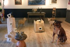 はしもとみお×西村浩幸 絵と木彫展