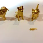 十二支モチーフの純金製動物オブジェ