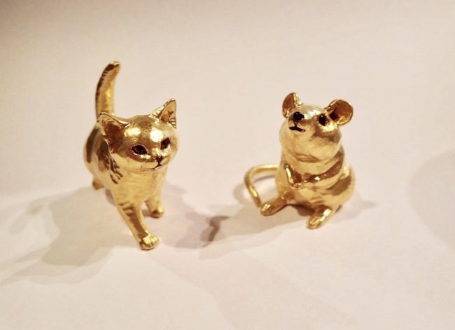 十二支モチーフの純金製動物オブジェ