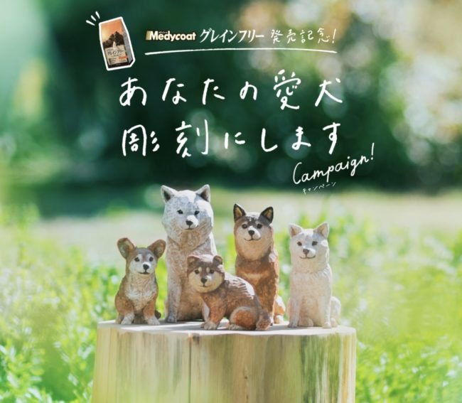 あなたの愛犬彫刻にしますキャンペーン